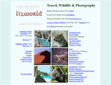 Tablet Screenshot of lizworld.com